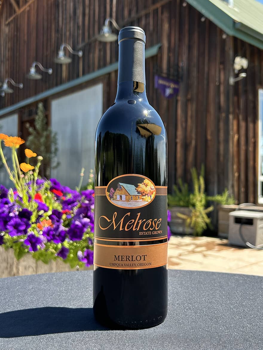 Merlot wine from Melrose Vineyards